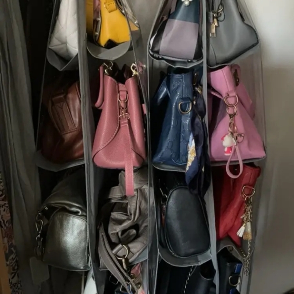 NEW Set Of 3 Purse Organizers | 8 Grid | Gray